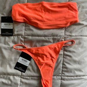 **Brand new** Coral Womens bikini thong bathing suit-Sizes: top & bottom size 4